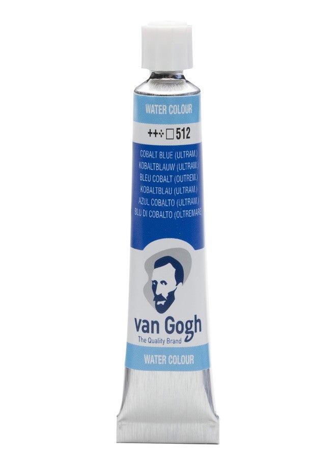 Van Gogh Royal Talens 10Ml Watercolor Tube, 512 Cobalt Blue Ultramarine - Image 1